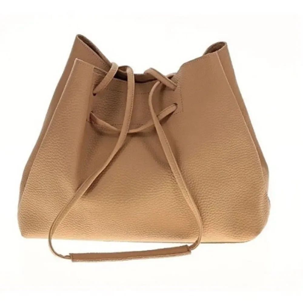 *8 Other Reasons* Tan Faux Leather Slouchy Shoulder Bag